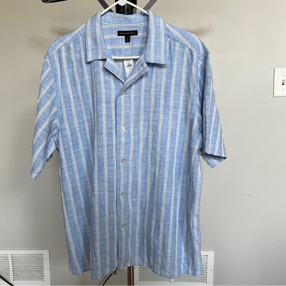 Textured, Camp Collar Banana Republic shirt